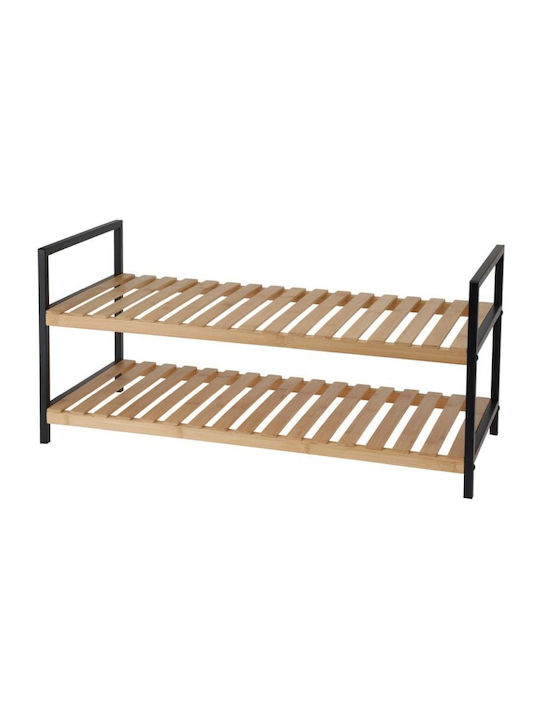 Μεταλλική Παπουτσοθήκη από Μπαμπού 67.5x30x32.5cm