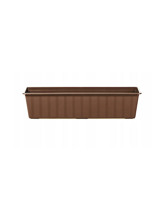 Prosperplast Plastic Flower Pot Brown 14cm