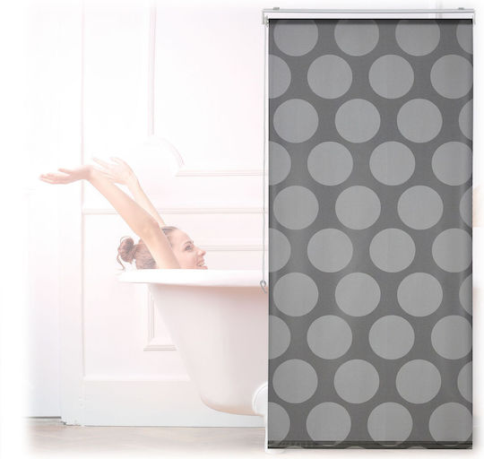 Relaxdays Shower Curtain Roller Gray