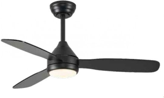 Inlight Sierra Deckenventilator 107cm mit Leuchte Schwarz