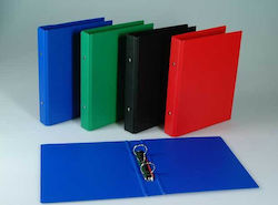 Aurora 2-ring Binder Notebook D25mm Pvc Laminated Cardboard Covers A5 Aurora Black