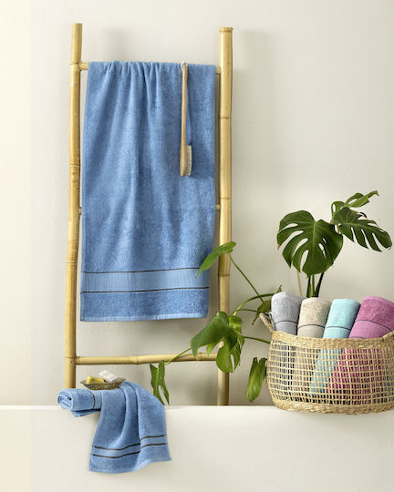 Nima Hand Towel Elyon 30x50cm Aegean Blue Weight 460gr/m²