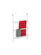 Relaxdays Suport Prosoape de Perete 85x54,5cm Inox Gri