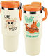 Paladone Glass Thermos Stainless Steel 900ml with Handle