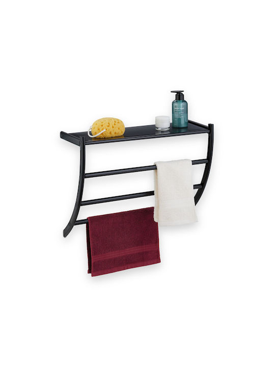 Relaxdays Wall-Mounted with Screws 44x56.5cm Black