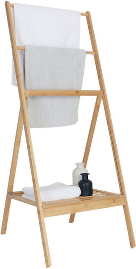 Relaxdays Suport Prosoape de Pardoseală 112x55cm Maro Relaxdays Suport Prosoape de Pardoseală 112x55cm Maro