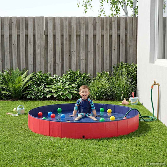 vidaXL Παιδική Πισίνα PVC 300x300x38εκ. Κόκκινη