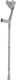 Magic-twin Aluminum Elbow Crutch Gray Adjustable Height Up to 130kg