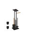 Relaxdays LuxeBath Badezimmerzubehör-Set Metall Schwarz