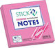 Hopax Bilețele Autocolante 76 X 76 Mm 100 Foi Stick'n Neon Corai