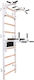 Gymnastic Ladder Adjustable Bar Handle Benchk 732w Black