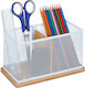 Bamboo Mesh Pen Holder Relaxdays