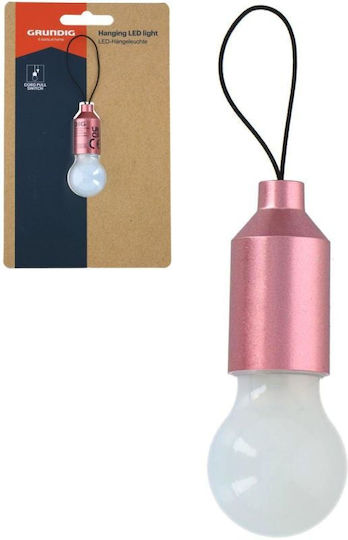 Grundig Led Battery Lamp for Camping with Flashlight Pink
