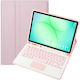 Flip Cover mit Tastatur Rosa (Samsung Galaxy Tab A11 Plus)