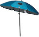 Campo Samba 200 Folding Beach Umbrella Diameter 1.9m with UV Protection and Air Duct Sky Blue