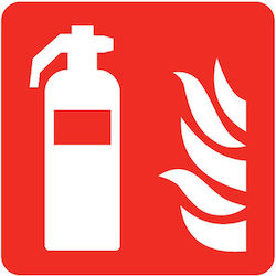 Sticker 12x12 Cm Fire Extinguisher Viking