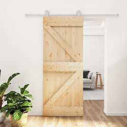 Ușă Glisantă Natur Alb 85 X 210 Cm 3445021 Maro