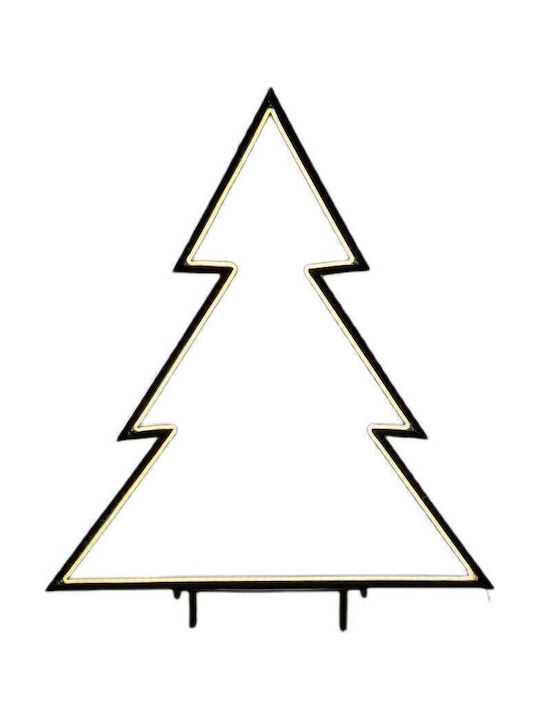 Neon Christmas Tree 190 Led Timer 8 Functions 53x75cm Luca Warm White White
