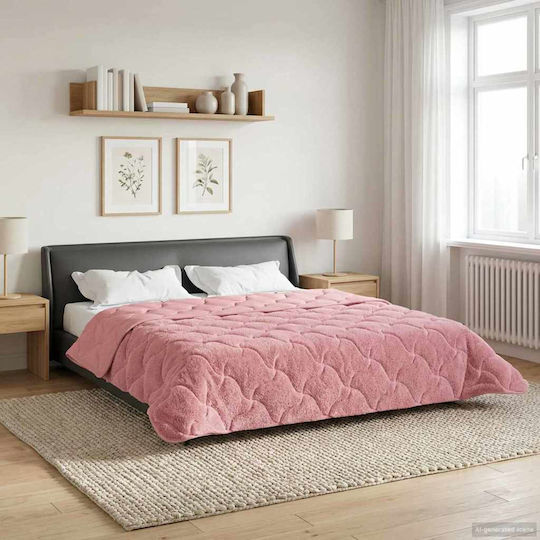 vidaXL Bettbezug Übergröße 240x260 Rosa