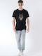 T-shirt Μαύρο