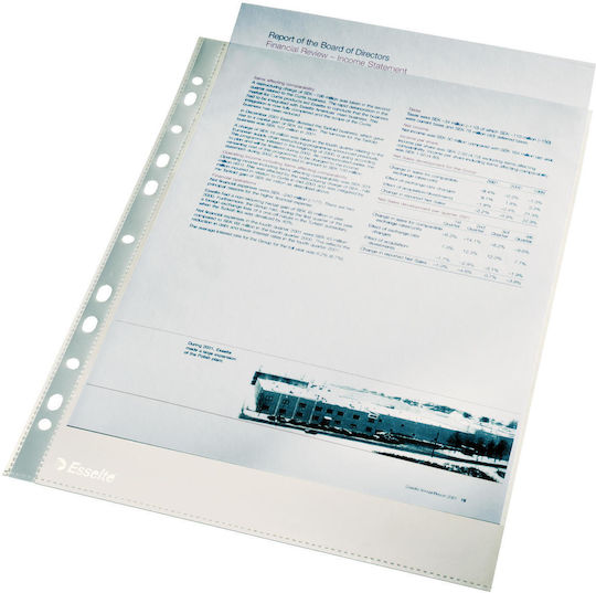 Esselte Foițe De Legătorie A4 Cristal 40 Mic 100 Buc Set Esselte