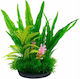 Aqua Natura Plant Aquarium Decoration Green Plastic 18 Cm Fern Forest Seaweed Pink Accent