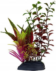 Aqua Natura Plant Aquarium Decoration Burgundy-green Plastic 18 Cm Plant Mix