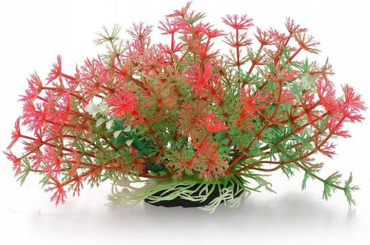 Aqua Natura Plantă Artificială Decorativă pentru Acvariu Verde-Roz din Plastic 10 Cm Lățime Tulpini de Mărar
