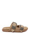 Twister02 Women's Flat Sandals Brown