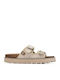 Women's Flat Sandals Ecru