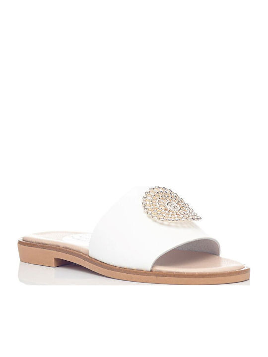 Sunshine Leather Women's Anatomic White Sandals