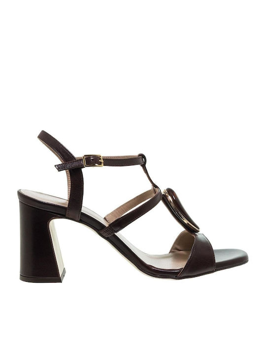 Mourtzi Damen Sandalen Braun Leder