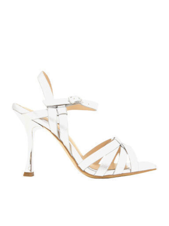 Leather Silver Sandals AM7961.D1590T336.DSA