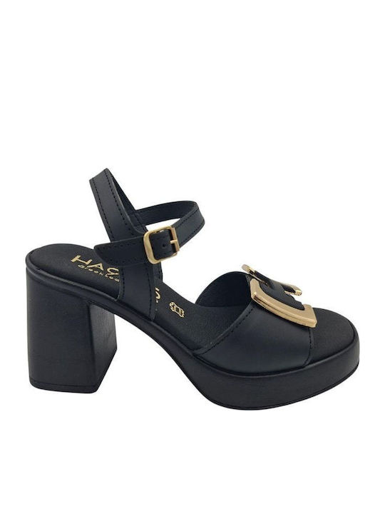 Harris Leather Black Sandals