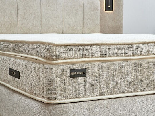 Dhome Orthopädische Matratze 200x200x40cm mit Bonell-Federn
