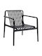 Fotoliu de Exterior din Polipropilenă Lounge Negru 66x77x76cm