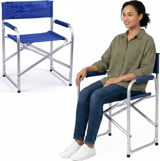 Director Aluminum Chair Blue 57x48x78cm