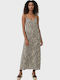 Easy Joy Summer Maxi Slip Dress Animal Print