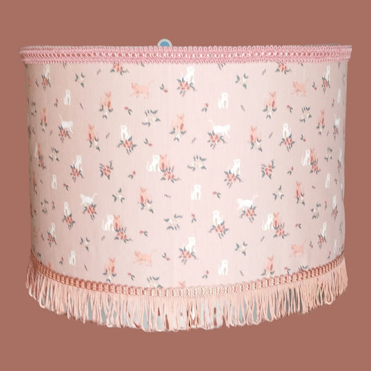 Φωτιστικό Οροφής Pink Kitten Διαστάσεις 35*25 Eco Text Fabric