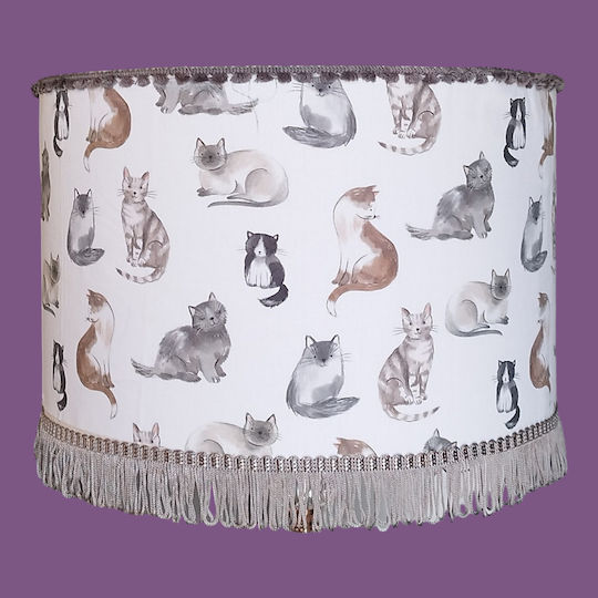 Lumini Suspendate All About Cats Dimensiuni 35*25 Eco Text Fabric