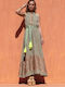 Summer Maxi Dress for Wedding and Christening Olive