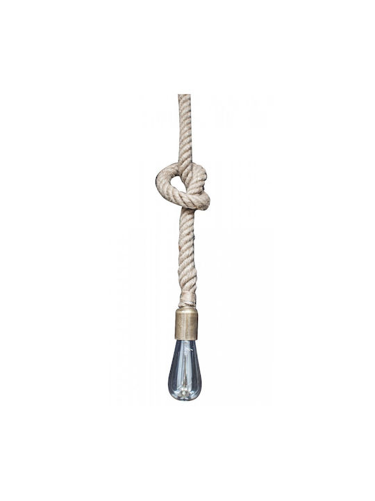 Stewehome Ceiling Light with Rope Rustic Style 2.5 × 100 Cm