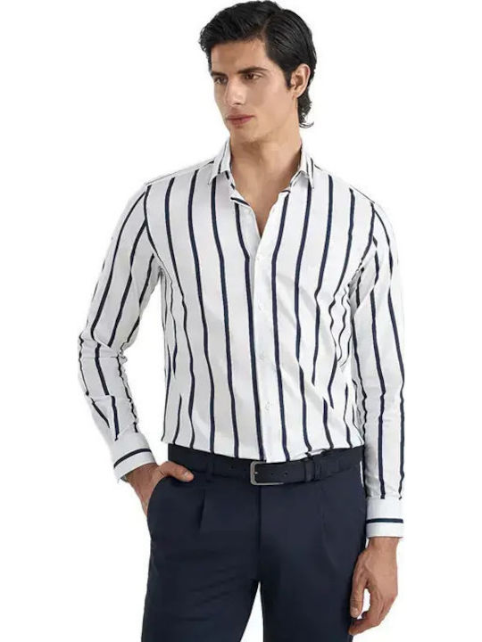 Monte Napoleone Short Sleeve Blue Shirt