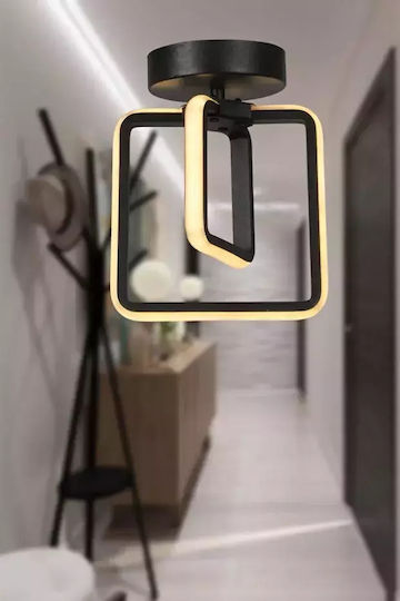 Stewehome Modern LED Ceiling Light Black Ferah – 3 Colours LED Technology 15 X 24 Cm