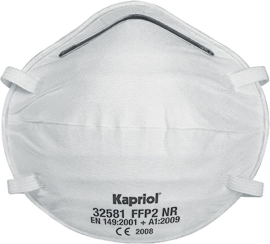 Kapriol Μάσκα Προστασίας FFP2 Λευκή 32581 5τμχ