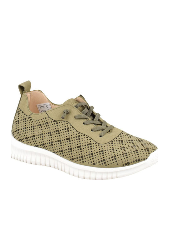 Amarpies Damen Anatomische Sneakers Khaki