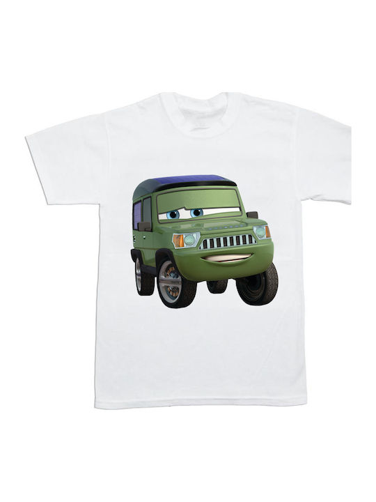 Kinderoberteile T-Shirts Weiß Cars