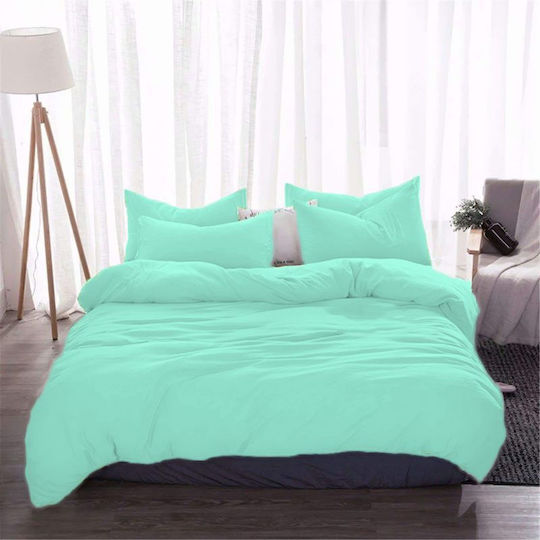 Kraft World Σετ Υπέρδιπλο 4τμχ 220x240εκ. Μέντα