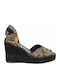Women's Summer Platforms In Black Espadrille Style