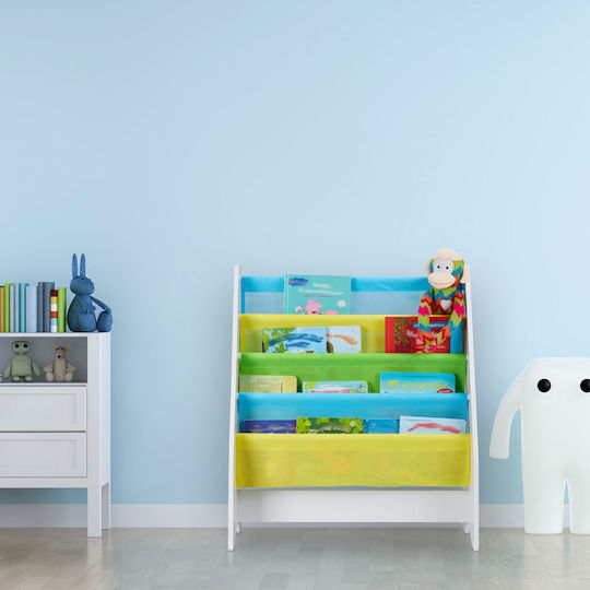 Bibliotecă de Pardoseală Metalică Multicoloră 71x62x29cm